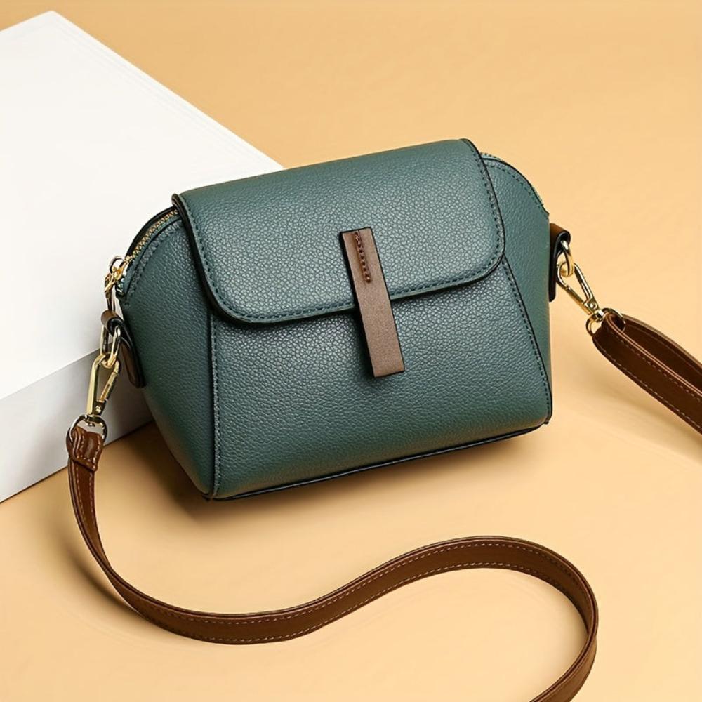 Klassisk™  | Mini Flap Crossbody-Veske med Klaff